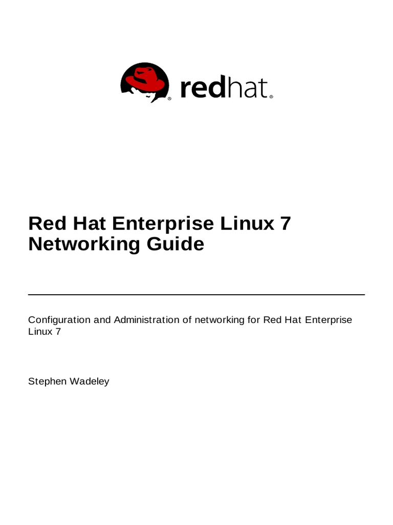Red Hat Enterprise Linux 7 Networking Guide en US | PDF | Ip Address ...