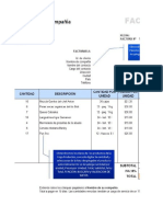 Excel Practica 4: Validacion de Datos: Factura