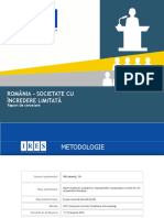 ROMÂNIA - SOCIETATE CU ÎNCREDERE LIMITATĂ. Raport de Cercetare Elaborat de IRES