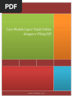 Download Cara Lapor Pajak Online Melalui E-Filing Pajak by FerryRinaldi SN305302590 doc pdf
