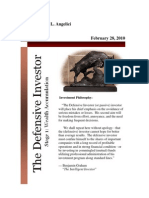 Defensive Investor Newsletter (February 28, 2010)