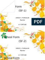School Form (SF-1) : Grace S. Punsalan Teacher