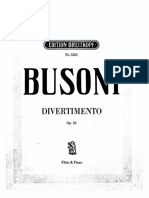 Divertimento - F. Busoni