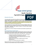 NC Fall 2015 Data Collection Report 