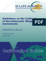 EURAMET CG 18 02 Non Automatic Weighing Instruments