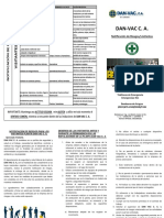 Triptico DAN VAC C A - Notificación de Riesgos Visitantes
