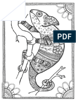 Free Colouring Pages For Adults Chameleon 1 PDF
