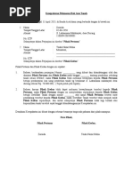 Surat Pernyataan Pelunasan Hutang