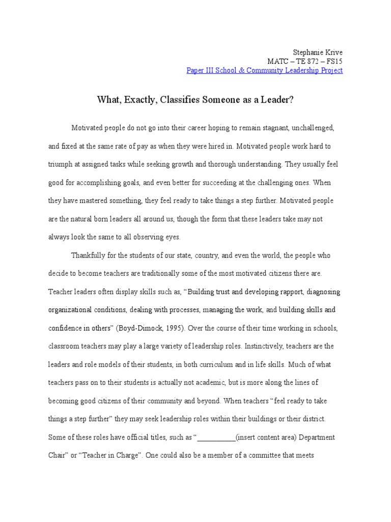 Leadership essay example army image