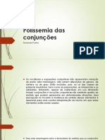 Polissemia Das Conjunções