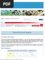 Series RLC Circuit and RLC Series Circuit Analysis