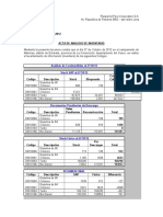 Acta de Analisis de Inventario Combustible