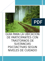 Guía para La Ubicación de Participantes Co - N Trastornos de Sustancias Psicoactivas