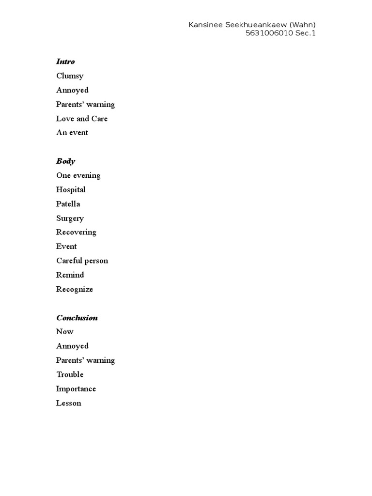 Clumsy Annoyed Parents' Warning Love and Care An Event: Intro | PDF ...