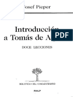 Introducción a Tomás de Aquino - Pieper