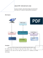 Automation of OFF - Grid Solar Based System