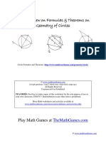 All Geometry Theorems Circles