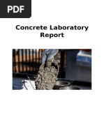 Concrete Lab Report