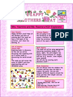 Letter M Mother's Day Newsletter March 20-24, 2016