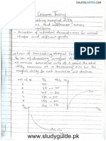 A Level Economics Part 1 Handwritten Notes