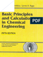 Basic Principles and Calculations in Chemical Engineering, 5th Edition