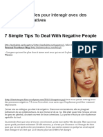 7 Astuces Simples Pour Interagir Avec Des Personnes Négatives _ DantotsuPM