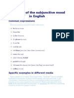 Examples of The Subjunctive Mood in English