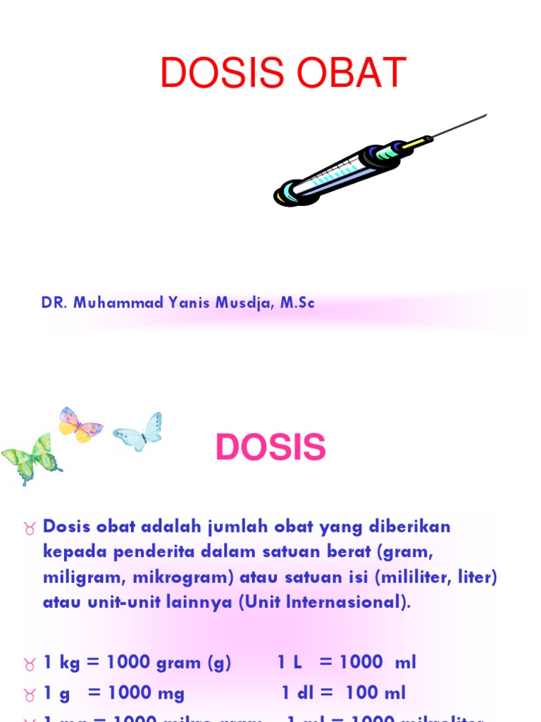 Cara Menghitung Dosis Obat