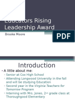 Presentation Leadership Award