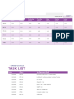 Weekly Task Schedule