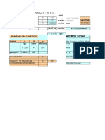 Rational Formula Q 10 C I A Area MM/HR Hectre Hectre Q 62.3732 Cum/hr Lps Pump HP Calculation Pump