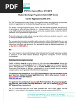 [Extend] SEP Grant Call 2015-2016