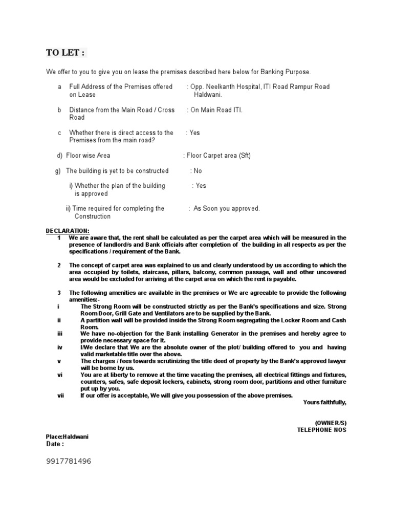 To Let | PDF | Law | Home & Garden