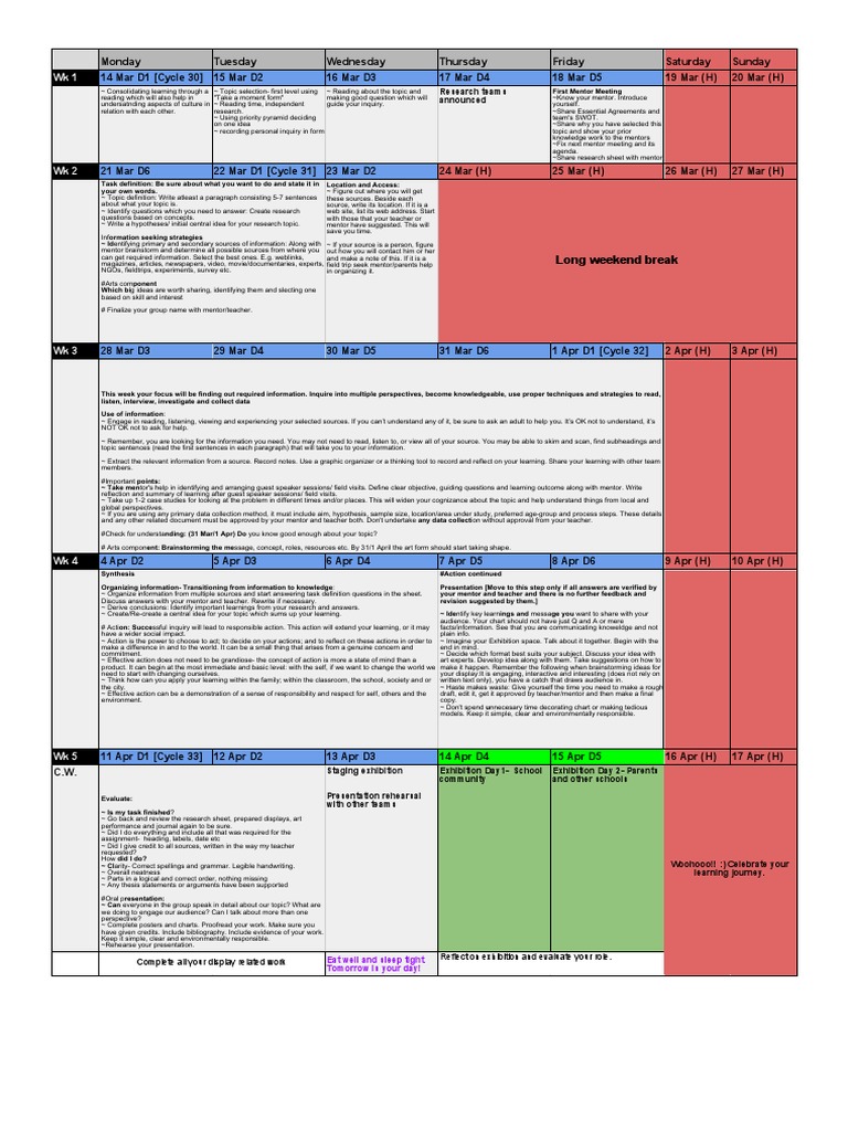 Inquiry-Based Learning Timeline Guide | PDF | Mentorship | Brainstorming
