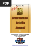 Testemunho Cristão Normal
