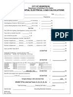 Residential Electrical Load Calc Worksheet