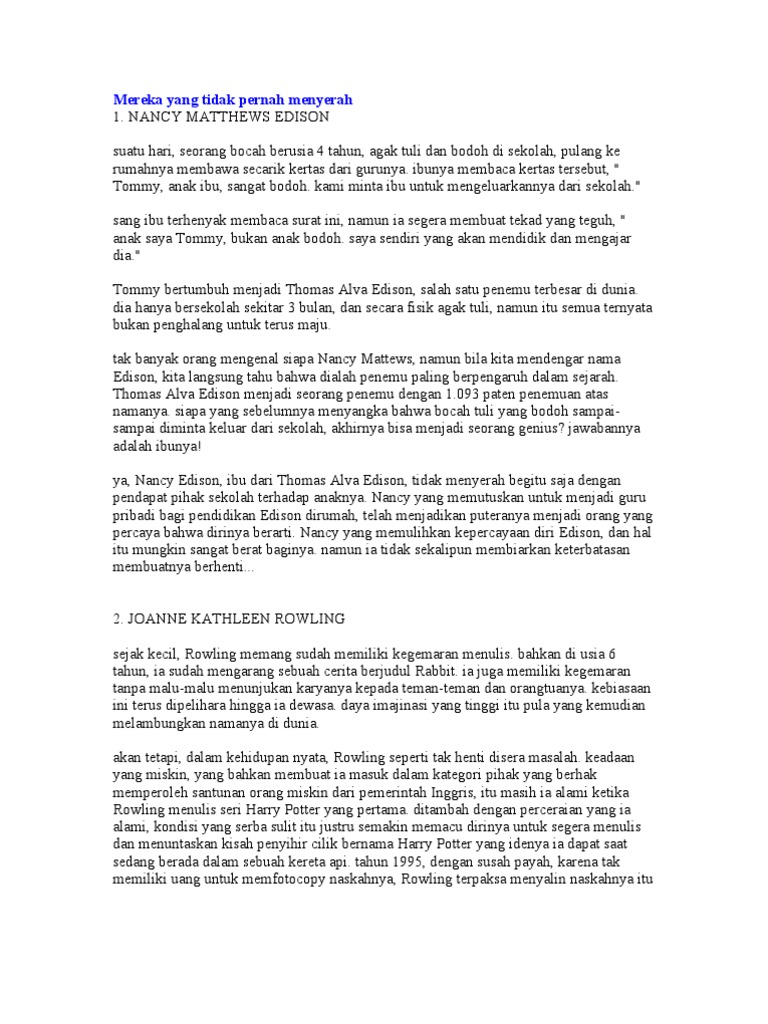 Cerita2 Motivasi Pdf