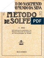 Metodo de Solfejo Frederico Do Nascimento Jose Raymundo Da Silva 1ºano PDF