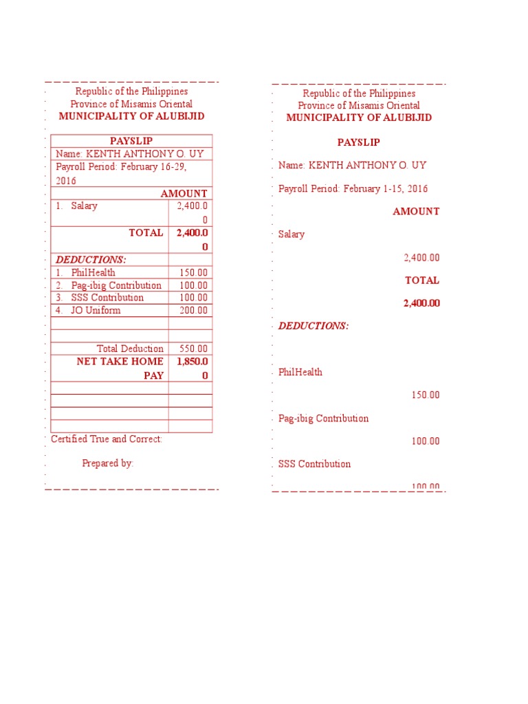 Payslip
