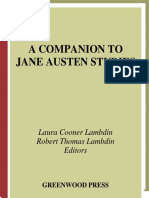 Download A Companion to Jane Austen Studies by Laura Cooner Lambdin by Vesna Kojaevi SN305437462 doc pdf