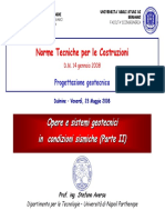 Opere e Sistemi Geotecnici in Condizioni Sismiche