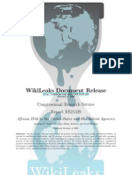 CRS - RS21329 - African Debt To The United States and Multilateral Agencies