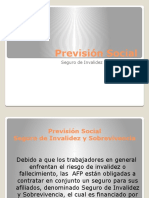 Previsión Social - Seguro de Invalidez y Sobrevivencia