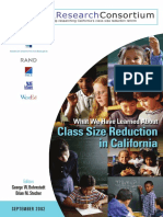 What We Have Learned About Size Class Reduction in California