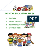 Physical Education Rules Consequences Poster