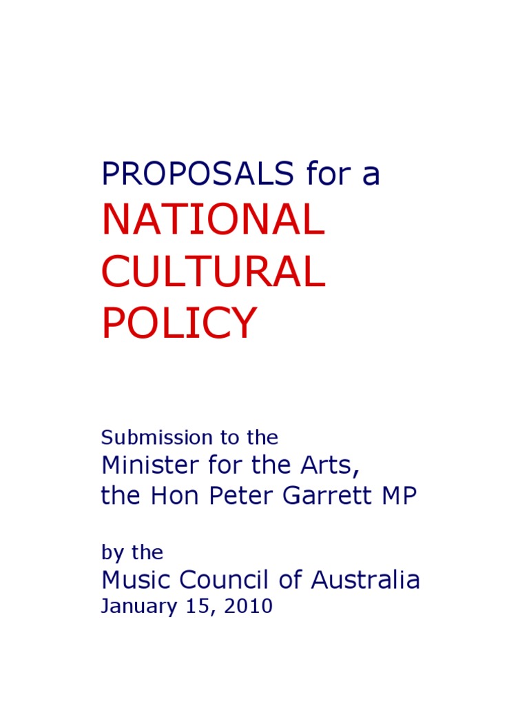The Development of A National Cultural Policy | PDF | Evolution ...
