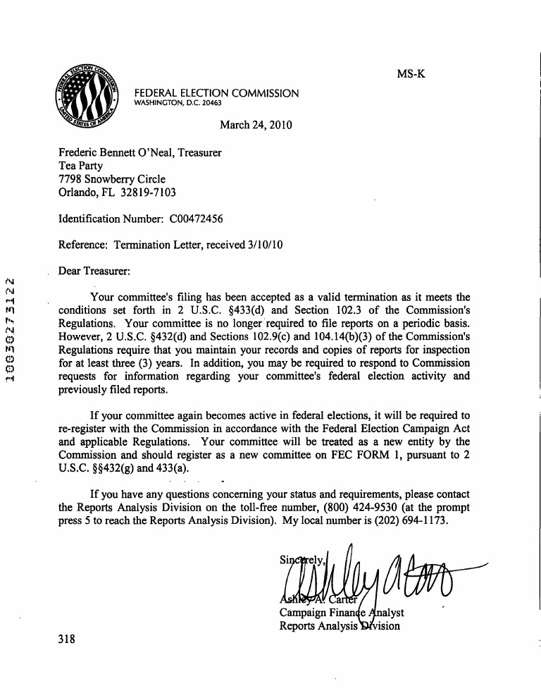 FEC Letter | PDF