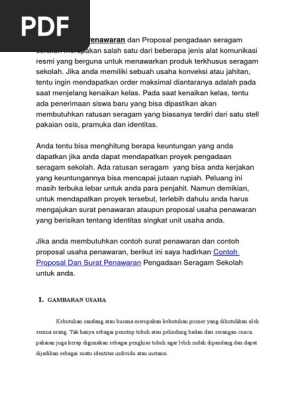 Contoh Surat Penawaran Barang