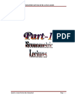  Dr Etazaz Econometrics Notes PDF