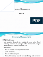 SCM Inventory Part - II PDF